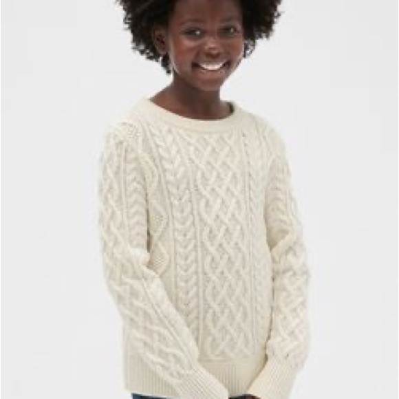 GAP Other - Gap Gray Cable Knit Sweater, NWT, Large